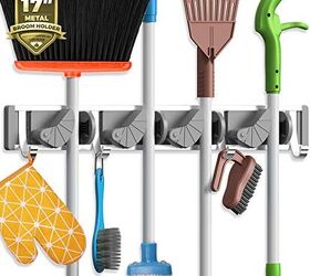 kitchen organizers that free up space before hosting season, 8 Holikme Mop Broom Holder Wall Mount