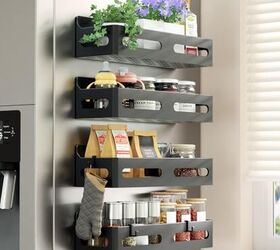 kitchen organizers that free up space before hosting season, 10 Sevenblue 4 Pack Strong Magnetic Spice Rack