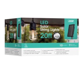 Feit LED Solar String Lights – 20 ft.