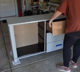 how i transformed a curbside dresser into a modern accent piece