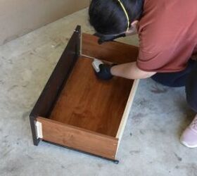 how i transformed a curbside dresser into a modern accent piece