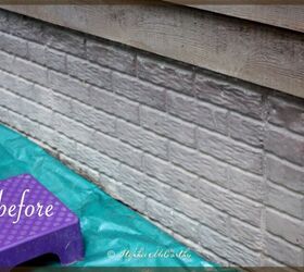 The satisfying way she gave these white bricks a more natural look