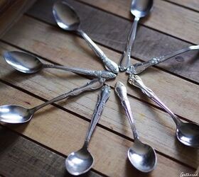 She rubbed and buffed this all over these basic spoons to make them really stand out