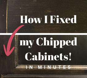 If your kitchen cabinets are still chipped and cracked like this, now's the time to try this simple and useful fix
