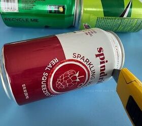 Slice up empty soda cans to make your front door look spetacular