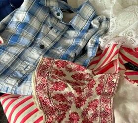 Instead of tossing those old shirts, use them to make your front porch look AMAZING this summer