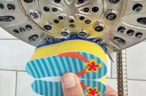 Rub these 2 ingredients on your showerhead for the most useful 5-minute hack
