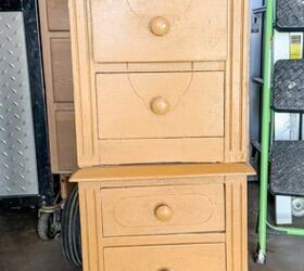 She stacks these old thrifted cabinets for this gorgeously functional upgrade