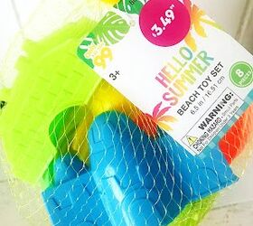 This eye-catching decor idea starts with plastic sand castle molds...