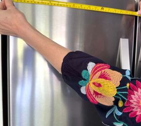She measures her fridge to give it a jaw-droppingly stylish upgrade