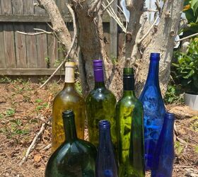 Who knew your empty bottles could make your yard look so magical?