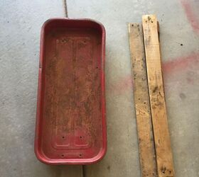 How she turned this rusty old wagon into nostalgic storage (in just one hour!)