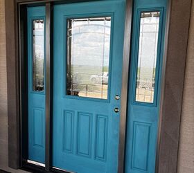 from eggplant purple to ocean blue our front door makeover