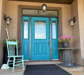 from eggplant purple to ocean blue our front door makeover