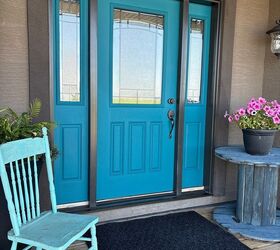 from eggplant purple to ocean blue our front door makeover