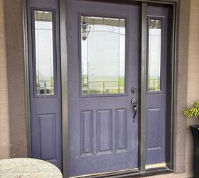 from eggplant purple to ocean blue our front door makeover