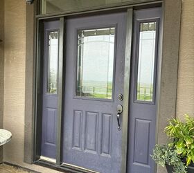 from eggplant purple to ocean blue our front door makeover