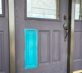 from eggplant purple to ocean blue our front door makeover