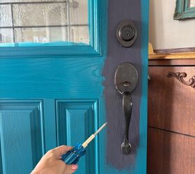 from eggplant purple to ocean blue our front door makeover