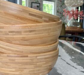 We seriously had no idea we could turn 4 IKEA bowls into this beautiful living room piece (WITH hidden storage)