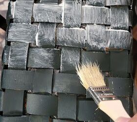 Brush Mod Podge on an old wicker basket to give it a new-and-improved look