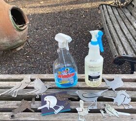 She pours hydrogen peroxide into a spray bottle to make her yard look GORGEOUS
