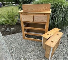 She took the drawers straight out of this old dresser for a completely head-turning upgrade