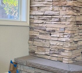 The simple way she gave this aged fireplace a modern and elegant makeover