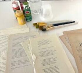 Rip out old book pages for the sweetest way to celebrate fall