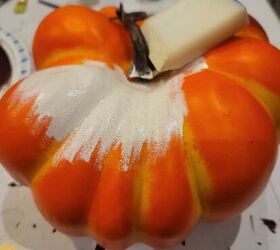 Use this paint technique to make cheap plastic pumpkins look really elegant