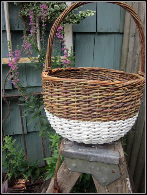 transform everyday objects with a splash of paint, crafts, painting, Paint the edges of wicker storage baskets