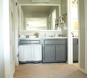 how one blogger revamped her bathroom for free, bathroom ideas, diy, home decor, painting