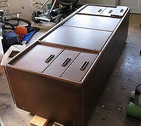 groovy credenza to kitchen buffet, painted furniture, 200 pounds of solid wood grooviness