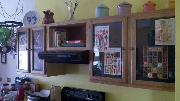 picture frame kitchen cabinets and tile breakfast bar, home decor, kitchen cabinets, kitchen design, Over the stove