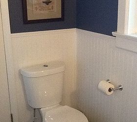 renovating my son s bathroom is this really the same room, bathroom ideas, home improvement, Water saving dual flush toilet