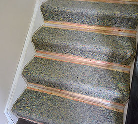 diy staircase makeover, diy, flooring, home decor, how to, stairs, After carpet is removed