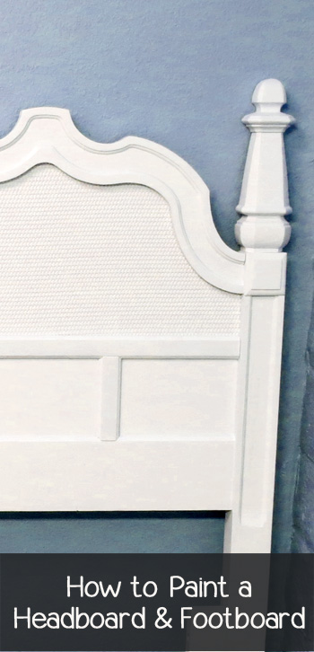how to paint a headboard footboard, painted furniture