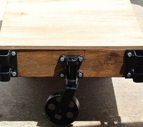 restoration of turn of the century industrial cart into a coffee table, painted furniture, repurposing upcycling