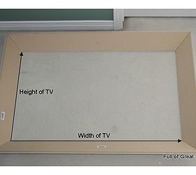 picture perfect tv how to make a flat screen tv frame with trim, diy, home decor, how to