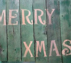 holiday pallet art, pallet, seasonal holiday decor, Gently remove the letters