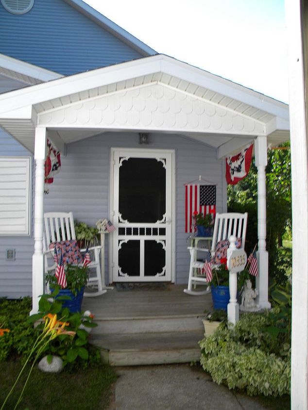my all american front porch northern michigan, curb appeal, gardening, Another view