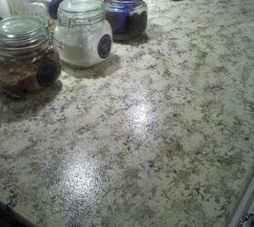 Faux Granite Painted Counters With Craft Paint Hometalk