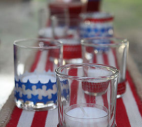 easy to decorate votive candles for 4th of july, crafts, patriotic decor ideas, seasonal holiday decor, Easy to decorate July 4th Votives