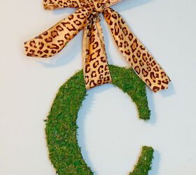 moss covered letter tutorial, crafts, After