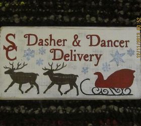 hand painted christmas decorations signs, christmas decorations, crafts, seasonal holiday decor