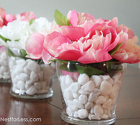 dollar store flower centerpieces, crafts, flowers, home decor, Change the colors of the flowers for any season or occasion