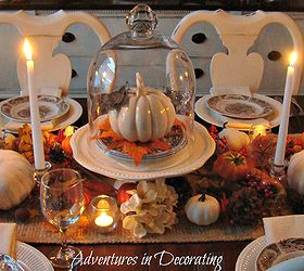 our 2012 fall dining room, dining room ideas, seasonal holiday decor, Candlelight