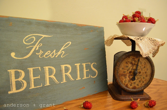 inspired by miss mustard seed s fresh berries sign, crafts, home decor
