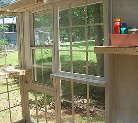 greenhouse project, diy, gardening, home improvement, repurposing upcycling, One window opens for ventilation