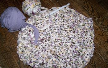 Hand made rag rug: